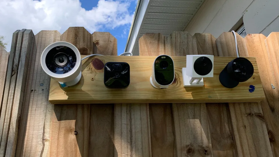 Examples of outdoor wireless security cameras.